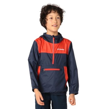 Columbia Bloomingport Windbreaker, Chamarras Azul Marino Para Niño | 851409-CUN